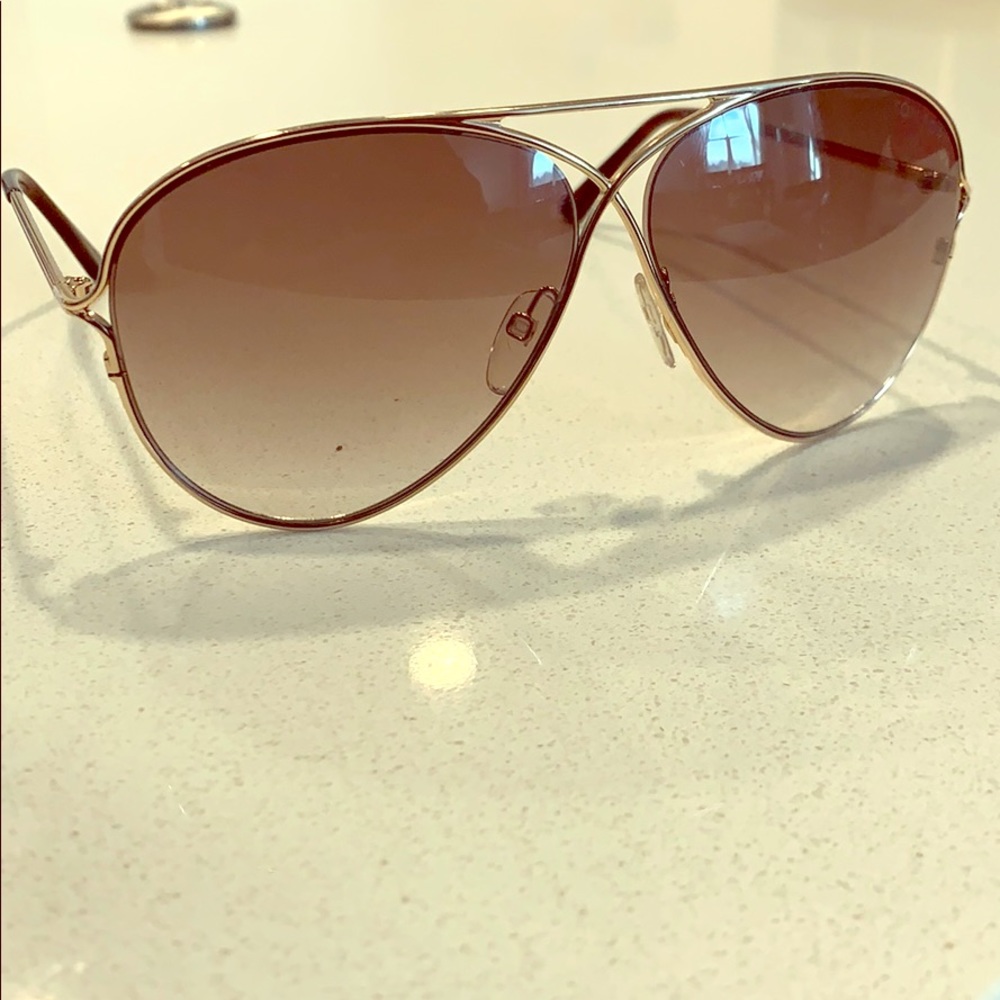 Tom Ford Aviator Gold Glasses